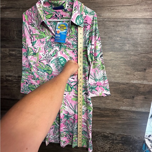 Banana Boat UPF 50+ St Raphael-Pink and Green Sundress Coverup - Picture 4 of 10